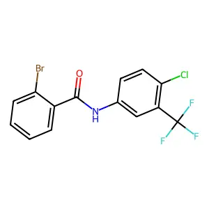 2-bromo-N-[4-chloro-3-(trifluoromethyl)phenyl]benzamide structure