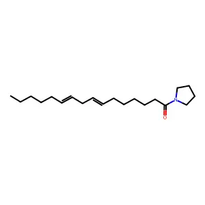 1-(pyrrolidin-1-yl)hexadeca-7,10-dien-1-one structure