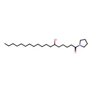 1-Oxo-1-(1-pyrrolidinyl)-6-octadecanol structure