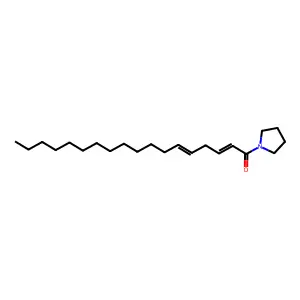1-(1-Pyrrolidinyl)-2,5-octadecadien-1-one structure