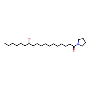 18-Oxo-18-(1-pyrrolidinyl)-7-octadecanol structure