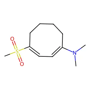N,N-Dimethyl-4-(methylsulfonyl)-1,3-cyclooctadien-1-amine structure