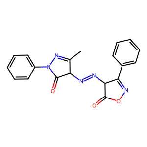 4-[azo]-3-phenylisoxazol-5 -one structure
