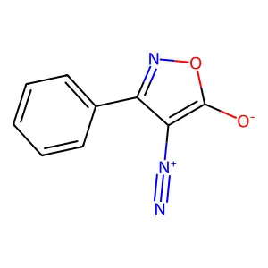 5(4H)-Isoxazolone, 4-diazo-3-phenyl- structure