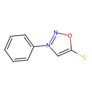 3-苯基噁二唑-3-鎓-5-硫醇盐 structure