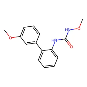 Urea, N-methoxy-N'-(3'-methoxy[1,1'-biphenyl]-2-yl)- structure