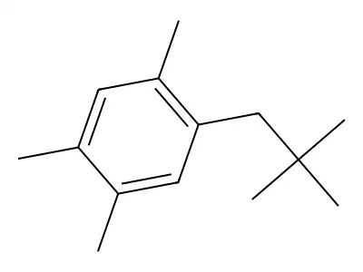 1-(2,2-Dimethylpropyl)-2,4,5-trimethylbenzene structure