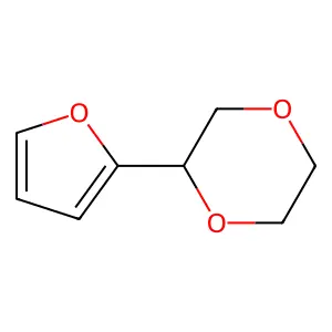 1,4-Dioxane, 2-(2-furanyl)- structure