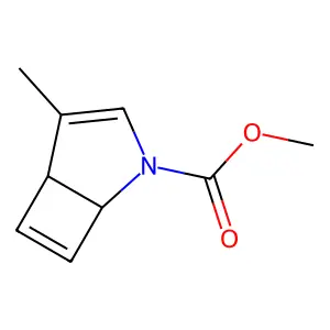 4-Methyl-2-azabicyclo[3.2.0]hepta-3,6-diene-2-carboxylic acid methyl ester structure