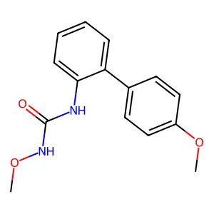 Urea, N-methoxy-N'-(4'-methoxy[1,1'-biphenyl]-2-yl)- structure
