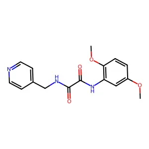 N-(2,5-Dimethoxy-phenyl)-N'-pyridin-4-ylmethyl-oxalamide structure