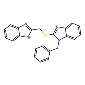 2-(1H-benzimidazol-2-ylmethylsulfanyl)-1-benzylbenzimidazole structure