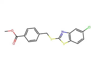 Methyl 4-[(5-chloro-1,3-benzothiazol-2-yl)sulfanylmethyl]benzoate structure