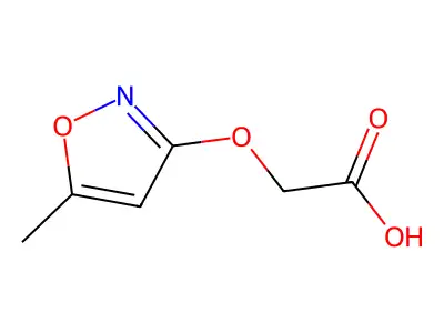 2-[(5-Methyl-1,2-oxazol-3-yl)oxy]acetic acid structure