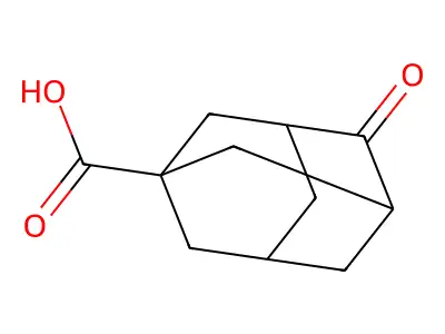 2-Adamantanone-5-carboxylic acid structure