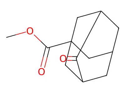 Methyl 4-oxo-1-adamantanecarboxylate structure