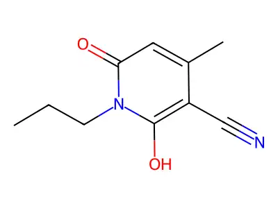 6-Hydroxy-4-methyl-2-oxo-1-propyl-1,2-dihydropyridine-3-carbonitrile structure