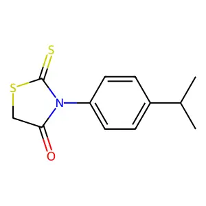 3-[4-(Propan-2-yl)phenyl]-2-sulfanylidene-1,3-thiazolidin-4-one structure
