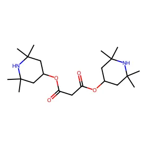 Bis(2,2,6,6-tetramethylpiperidin-4-yl) propanedioate structure