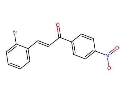 3-(2-Bromophenyl)-1-(4-nitrophenyl)prop-2-en-1-one structure