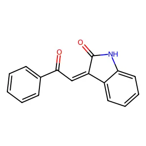 3-Phenacylideneoxindole structure