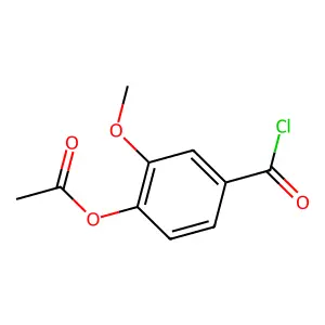 4-乙酰氧基-3-甲氧基苯甲酰氯 structure