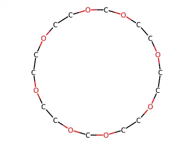 1,3,6,9,12,14,17,20-Octaoxacyclodocosane structure