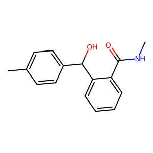 2-[hydroxy(4-methylphenyl)methyl]-N-methylbenzamide structure