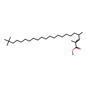Methyl (2E)-2,4,21,21-tetramethyl-2-docosenoate structure