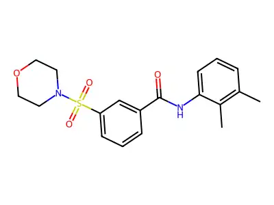 N-(2,3-dimethylphenyl)-3-(morpholin-4-ylsulfonyl)benzamide structure