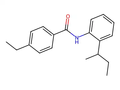 N-(2-butan-2-ylphenyl)-4-ethylbenzamide structure