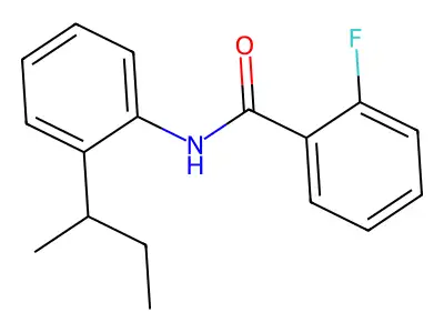 N-(2-butan-2-ylphenyl)-2-fluorobenzamide structure