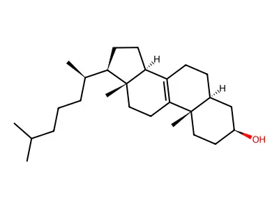 二氢酵母甾醇 structure