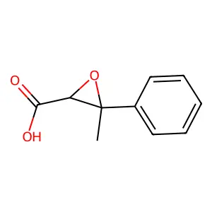 3-Methyl-3-phenyl-2-oxiranecarboxylic acid structure