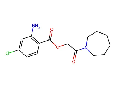 [2-(Azepan-1-yl)-2-oxoethyl] 2-amino-4-chlorobenzoate structure