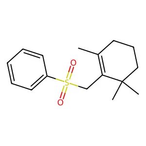 (2,6,6-Trimethylcyclohex-1-enylmethanesulfonyl)benzene structure
