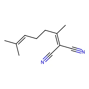 2,6-二甲基庚-1,5-二烯-1,1-二腈 structure