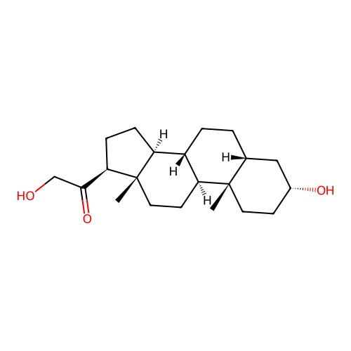 Tetrahydrodeoxycorticosterone structure