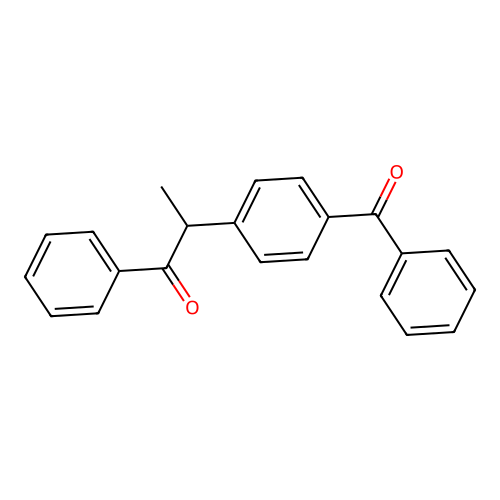 2-(4-Benzoylphenyl)-1-phenyl-1-propanone structure