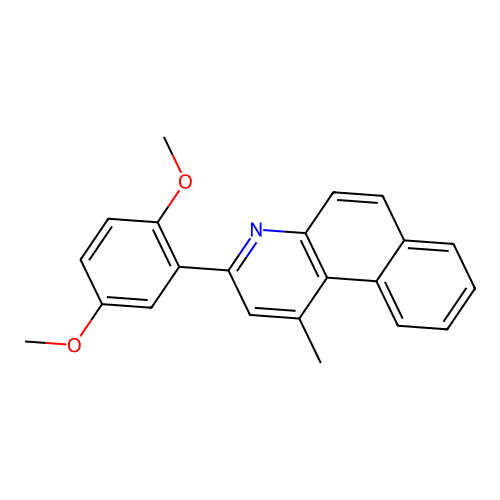 3-(2,5-Dimethoxyphenyl)-1-methylbenzo[f]quinoline structure