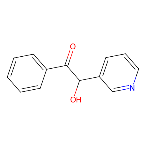 Ethanone, 2-hydroxy-1-phenyl-2-(3-pyridinyl)- structure