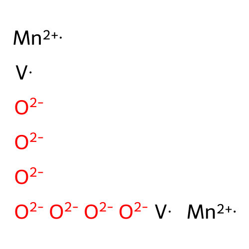 Manganese vanadium oxide structure