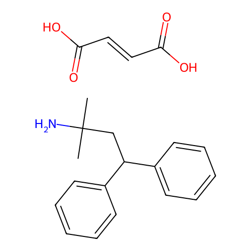 Benzenepropanamine, alpha,alpha-dimethyl-gamma-phenyl, maleate structure