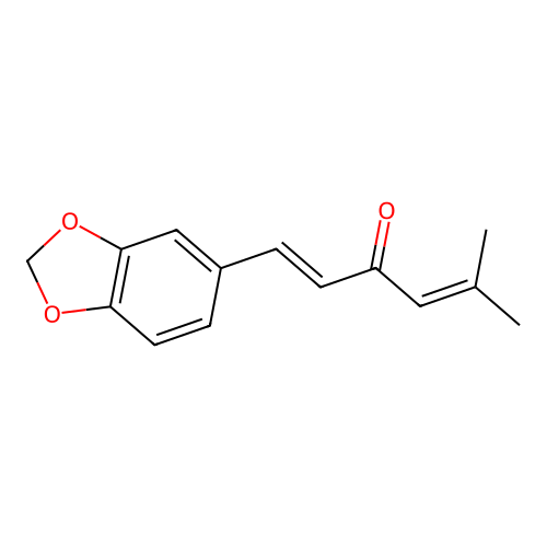 1,4-Hexadien-3-one, 1-(1,3-benzodioxol-5-yl)-5-methyl- structure