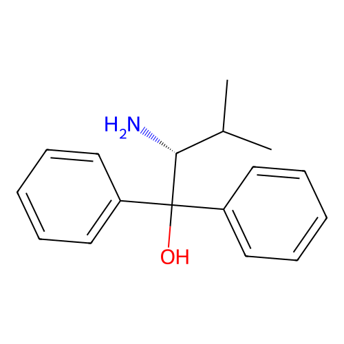 (R)-(+)-2-Amino-3-methyl-1,1-diphenyl-1-butanol structure