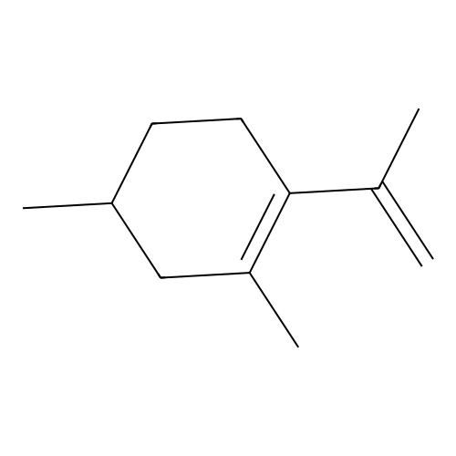Cyclohexene, 2,4-dimethyl-1-(1-methylethenyl)- structure