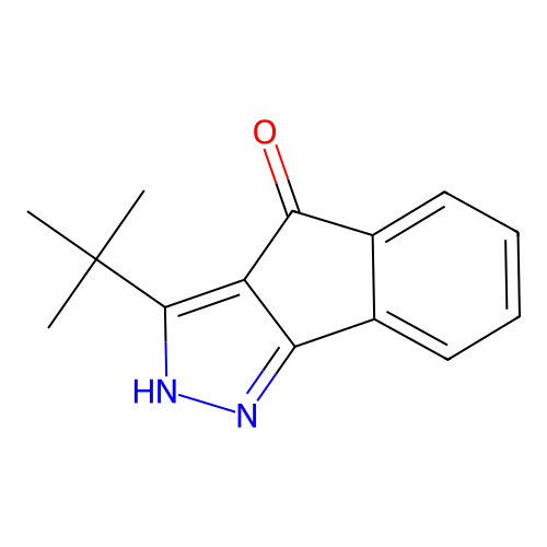 3-(tert-Butyl)indeno[3,2-c]pyrazol-4-one structure