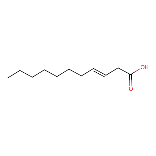 3E-十一碳烯酸 structure