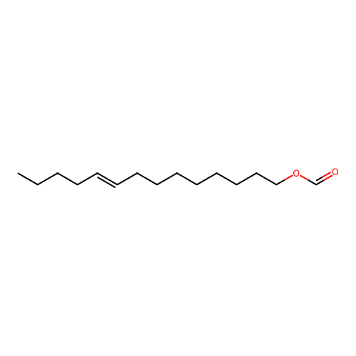 (E)-9-Tetradecenyl formate structure