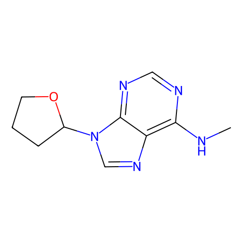 N-methyl-9-(oxolan-2-yl)purin-6-amine structure